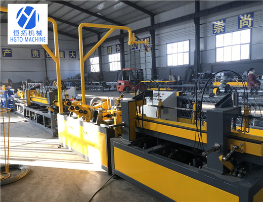 পিএলসি সার্ভো মোটর চেইন লিঙ্ক বেড়া মেশিন Anticorrosive স্বয়ংক্রিয়